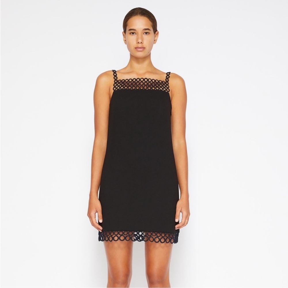 Jonathan Simkhai Black Dress with Intricate Lace Detail